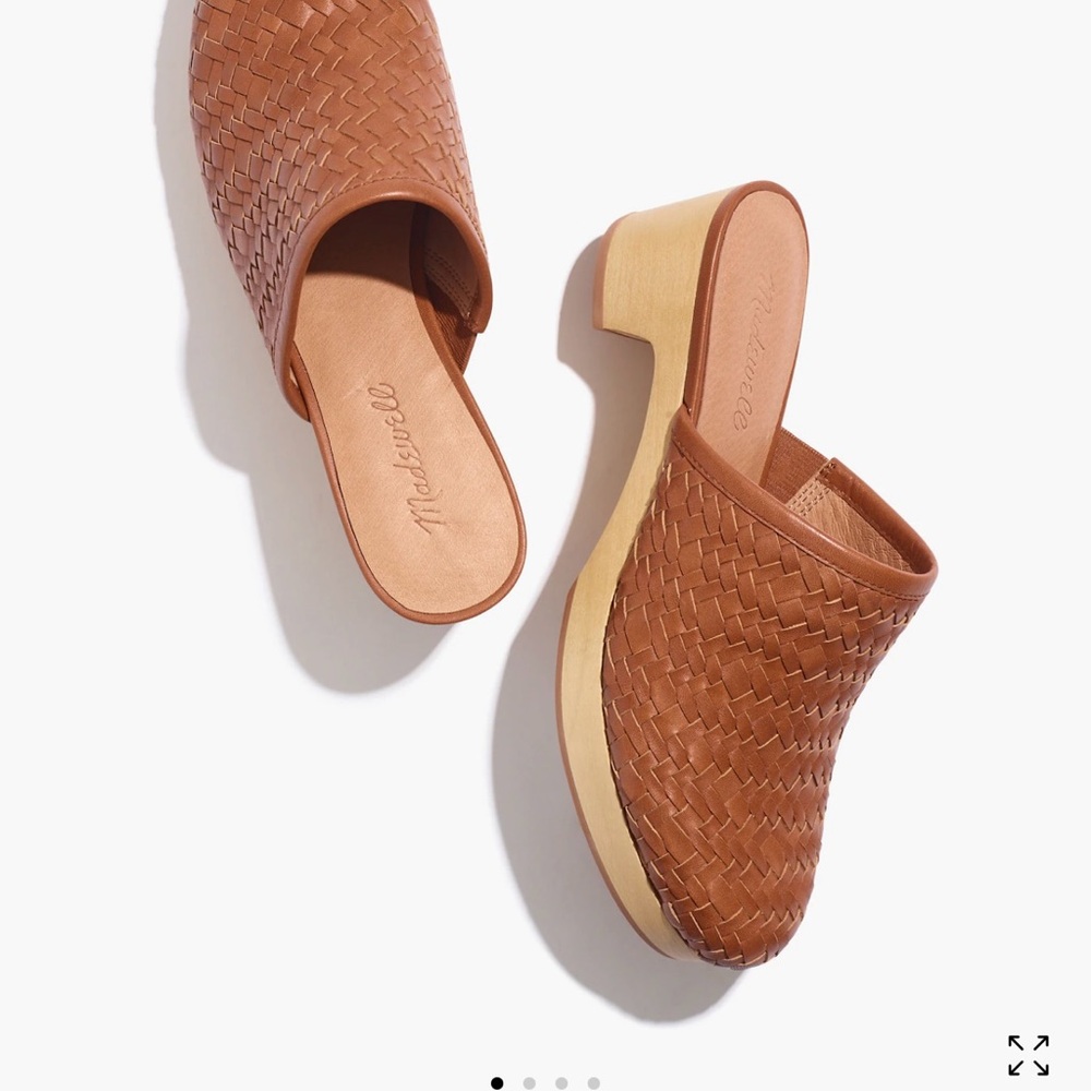 Madewell Women's Tan Woven Clogs